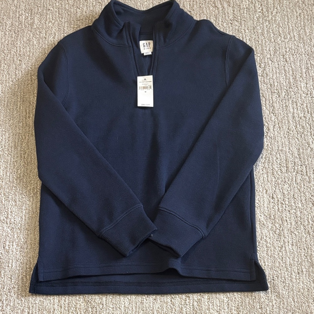 GAP Kids Ribbed Quarter Zip Up